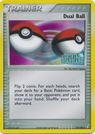 Dual Ball (78/100) (Stamped) [EX: Crystal Guardians] - Comfy Hobbies