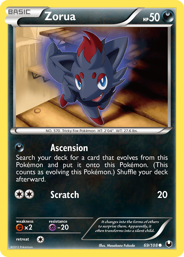 Zorua (69/108) [Black & White: Dark Explorers] - Comfy Hobbies