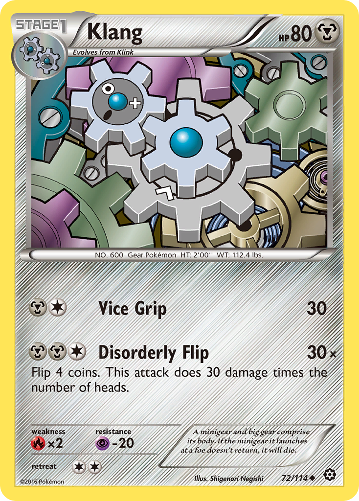 Klang (72/114) [XY: Steam Siege] - Comfy Hobbies