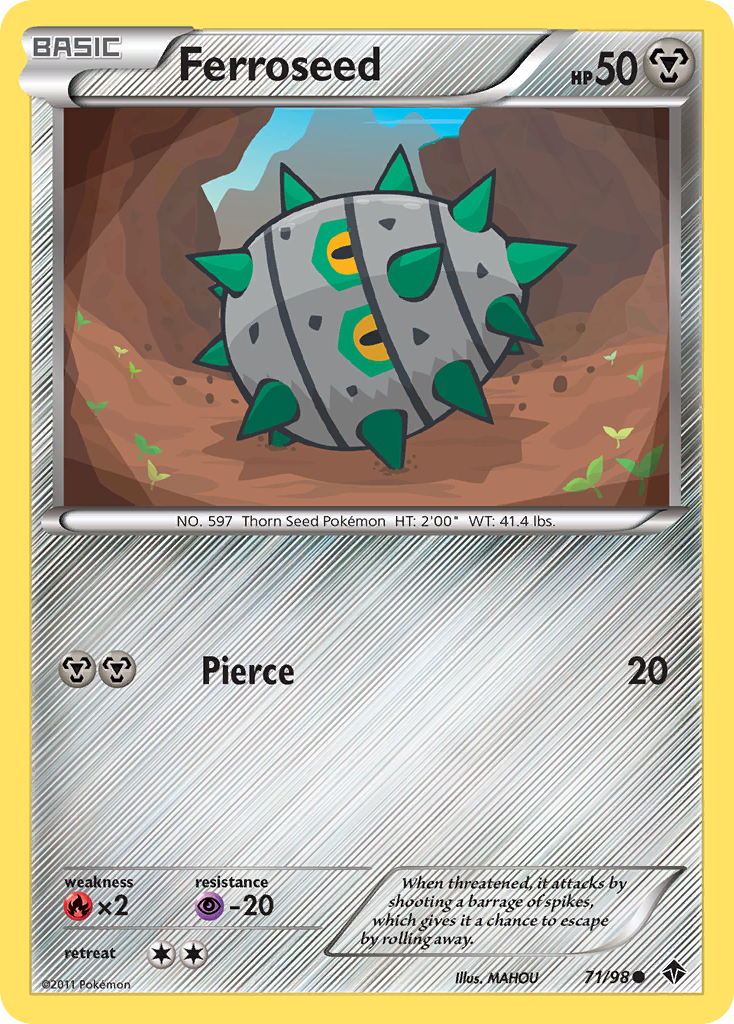 Ferroseed (71/98) [Black & White: Emerging Powers] - Comfy Hobbies