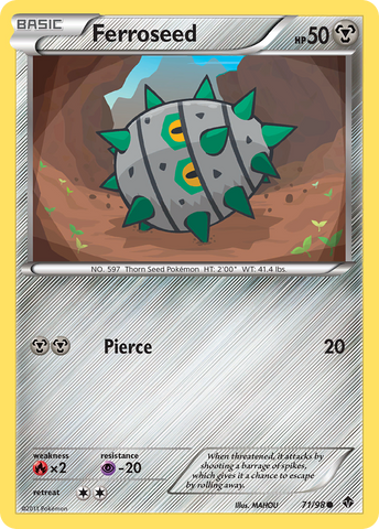 Ferroseed (71/98) [Black & White: Emerging Powers] - Comfy Hobbies