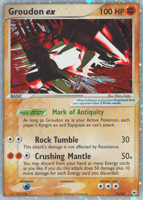 Groudon ex (93/101) [EX: Hidden Legends] - Comfy Hobbies
