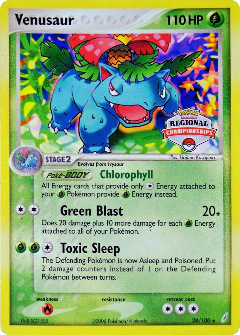 Venusaur (28/100) (Regional Championship Promo) [EX: Crystal Guardians] - Comfy Hobbies