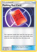 Peeking Red Card (97/111) [Sun & Moon: Crimson Invasion] - Comfy Hobbies