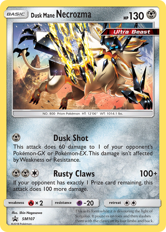 Dusk Mane Necrozma (SM107) [Sun & Moon: Black Star Promos] - Comfy Hobbies