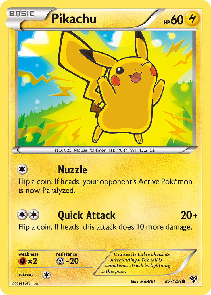 Pikachu (42/146) [XY: Base Set] - Comfy Hobbies