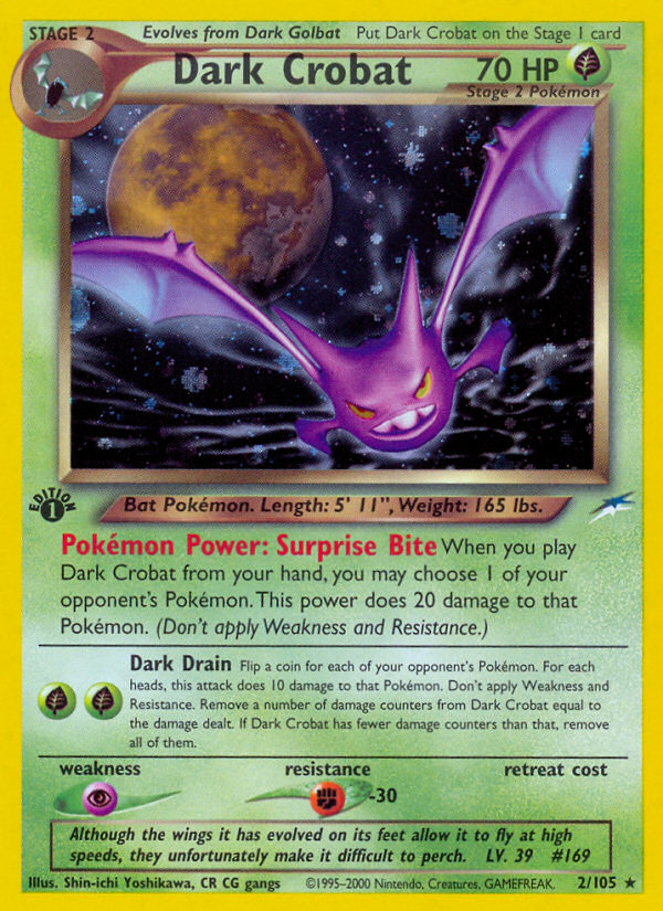 Dark Crobat (2/105) [Neo Destiny 1st Edition] - Comfy Hobbies