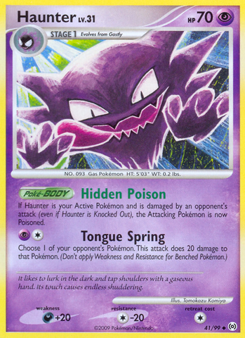 Haunter (41/99) [Platinum: Arceus] - Comfy Hobbies