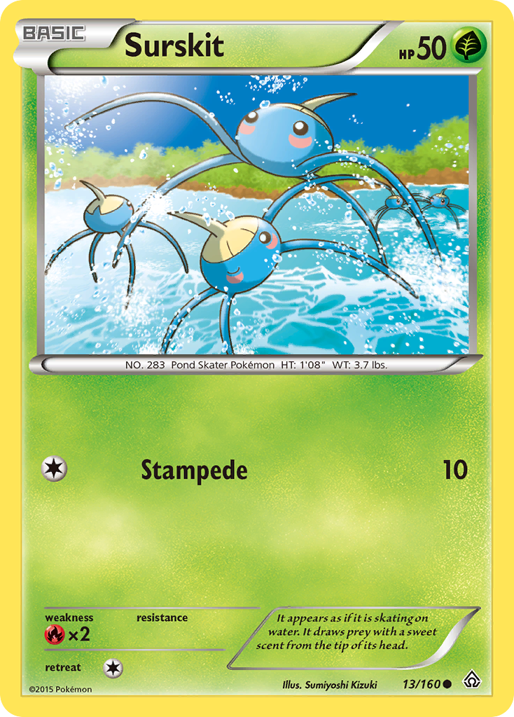 Surskit (13/160) [XY: Primal Clash] - Comfy Hobbies