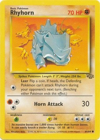 Rhyhorn (61/64) [Jungle Unlimited] - Comfy Hobbies