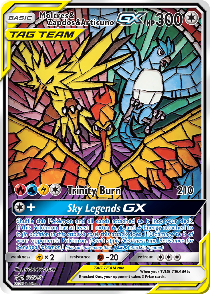 Moltres & Zapdos & Articuno GX (SM210) [Sun & Moon: Black Star Promos] - Comfy Hobbies