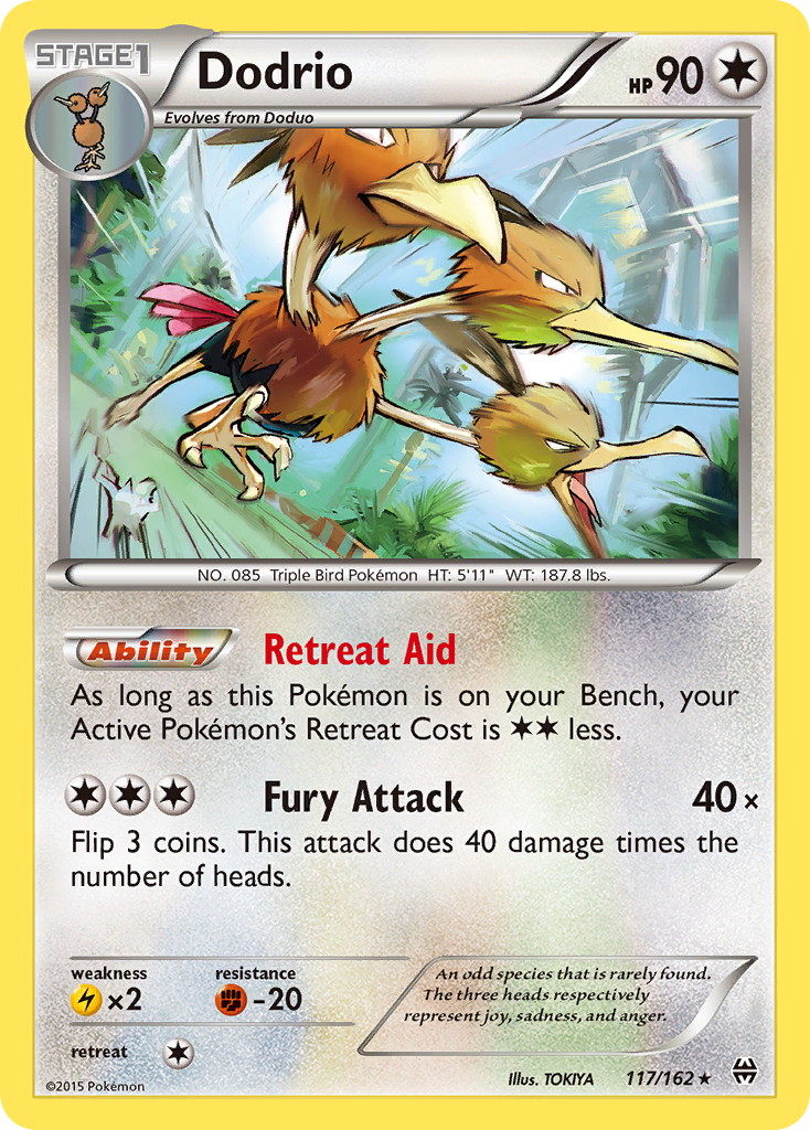 Dodrio (117/162) [XY: BREAKthrough] - Comfy Hobbies