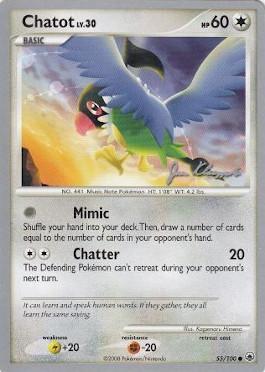 Chatot LV.30 (55/100) (Psychic Lock - Jason Klaczynski) [World Championships 2008] - Comfy Hobbies