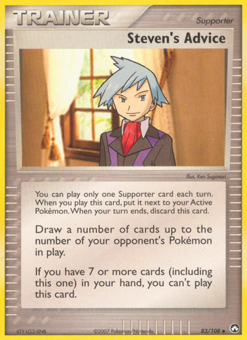 Steven's Advice (83/108) [EX: Power Keepers] - Comfy Hobbies
