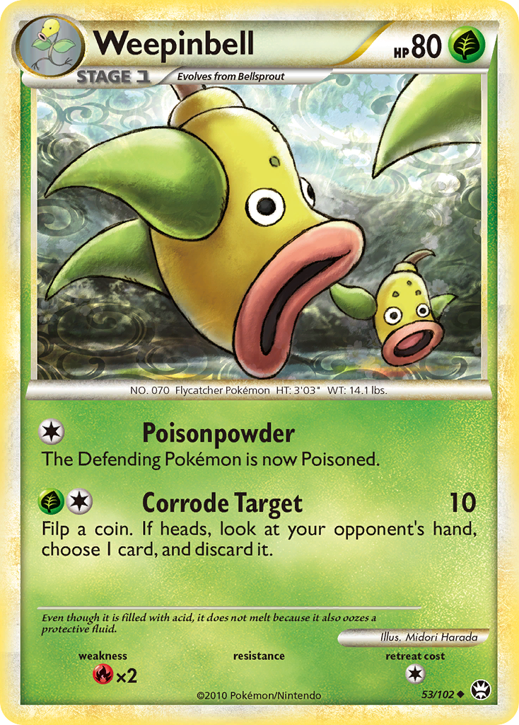 Weepinbell (53/102) [HeartGold & SoulSilver: Triumphant] - Comfy Hobbies
