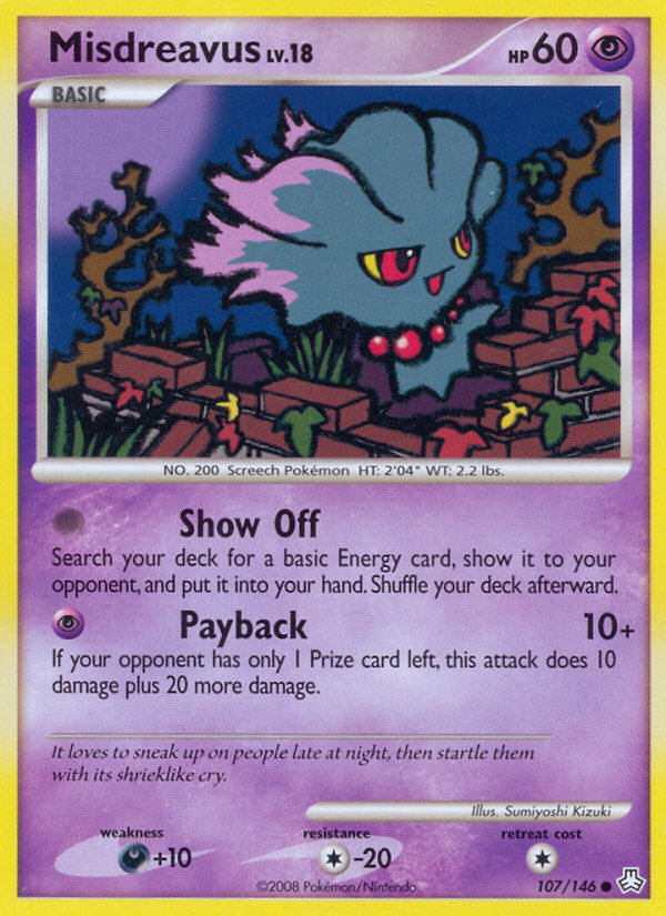 Misdreavus (107/146) [Diamond & Pearl: Legends Awakened] - Comfy Hobbies