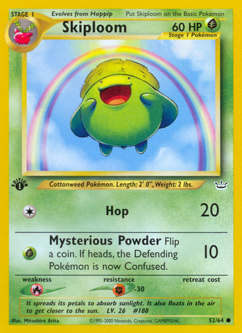 Skiploom (52/64) [Neo Revelation 1st Edition] - Comfy Hobbies