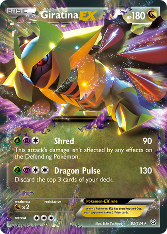 Giratina EX (92/124) [Black & White: Dragons Exalted] - Comfy Hobbies