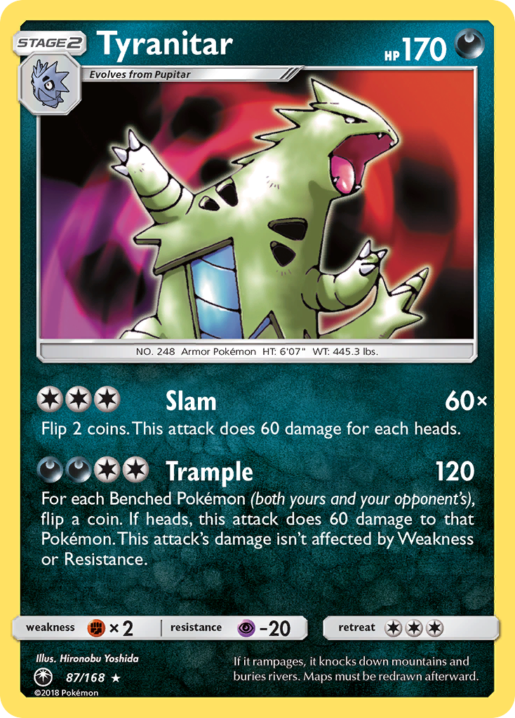 Tyranitar (87/168) [Sun & Moon: Celestial Storm] - Comfy Hobbies