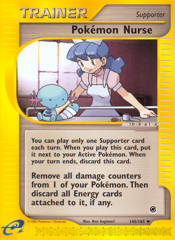 Pokemon Nurse (145/165) [Expedition: Base Set] - Comfy Hobbies