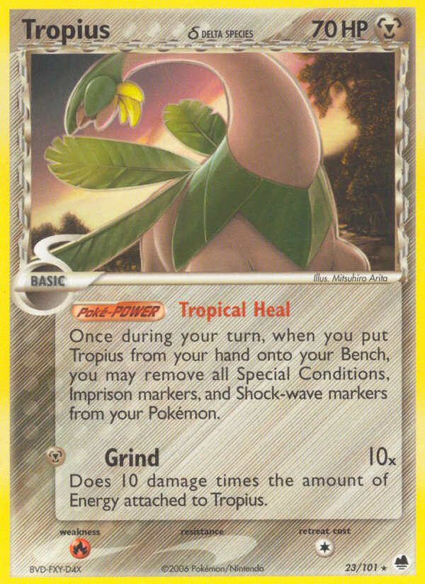 Tropius (23/101) (Delta Species) [EX: Dragon Frontiers] - Comfy Hobbies