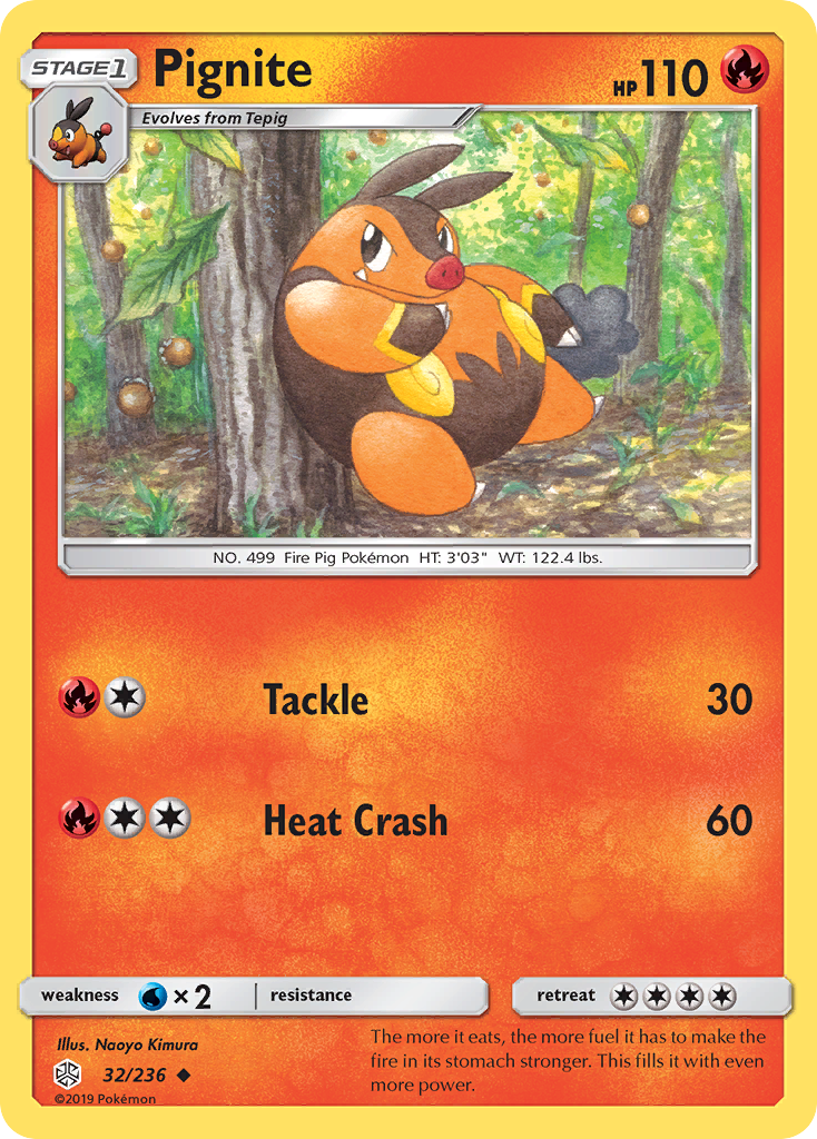 Pignite (32/236) [Sun & Moon: Cosmic Eclipse] - Comfy Hobbies