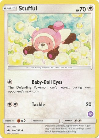 Stufful (110/147) (Deck Exclusive #12) [Sun & Moon: Trainer Kit - Alolan Sandslash] - Comfy Hobbies