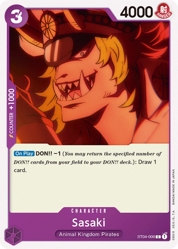 Sasaki [Starter Deck: Animal Kingdom Pirates] - Comfy Hobbies