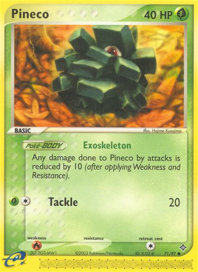 Pineco (71/97) [EX: Dragon] - Comfy Hobbies