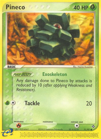 Pineco (71/97) [EX: Dragon] - Comfy Hobbies