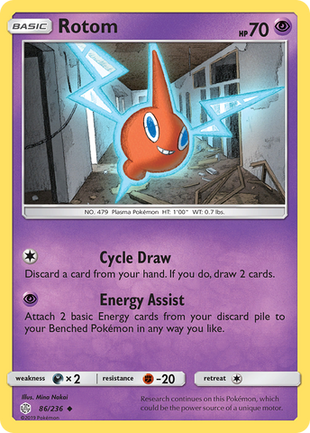 Rotom (86/236) [Sun & Moon: Cosmic Eclipse] - Comfy Hobbies