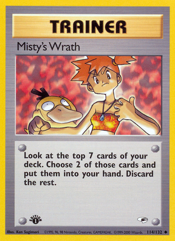 Misty's Wrath (114/132) [Gym Heroes 1st Edition] - Comfy Hobbies