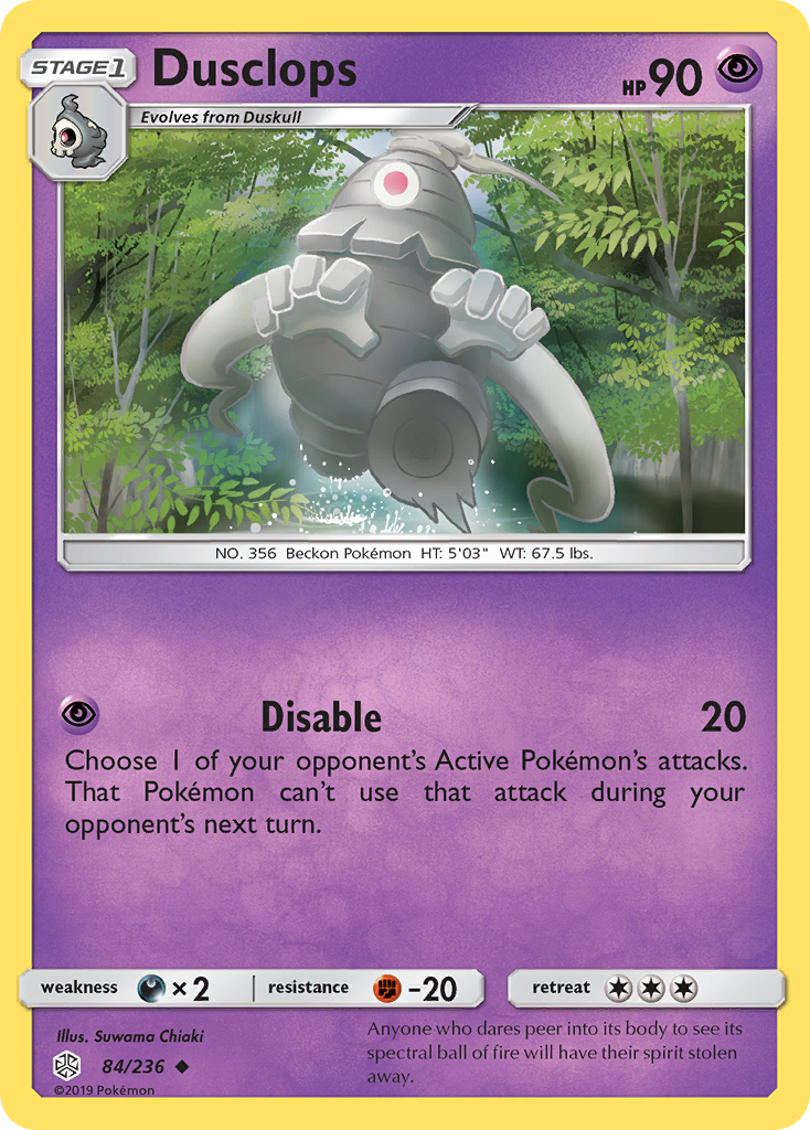 Dusclops (84/236) [Sun & Moon: Cosmic Eclipse] - Comfy Hobbies
