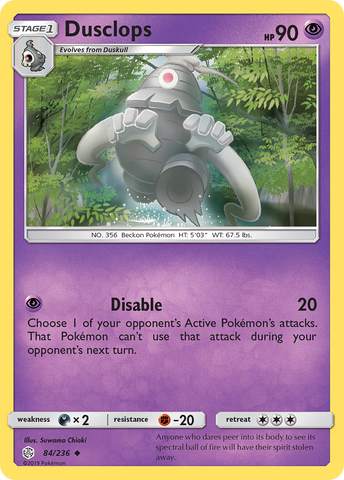 Dusclops (84/236) [Sun & Moon: Cosmic Eclipse] - Comfy Hobbies