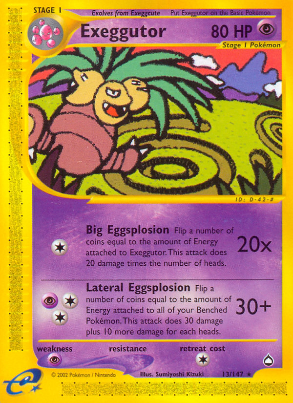 Exeggutor (13/147) [Aquapolis] - Comfy Hobbies