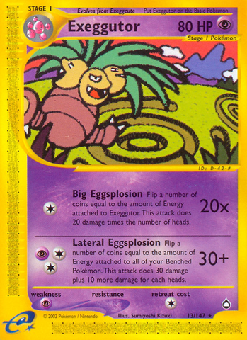 Exeggutor (13/147) [Aquapolis] - Comfy Hobbies