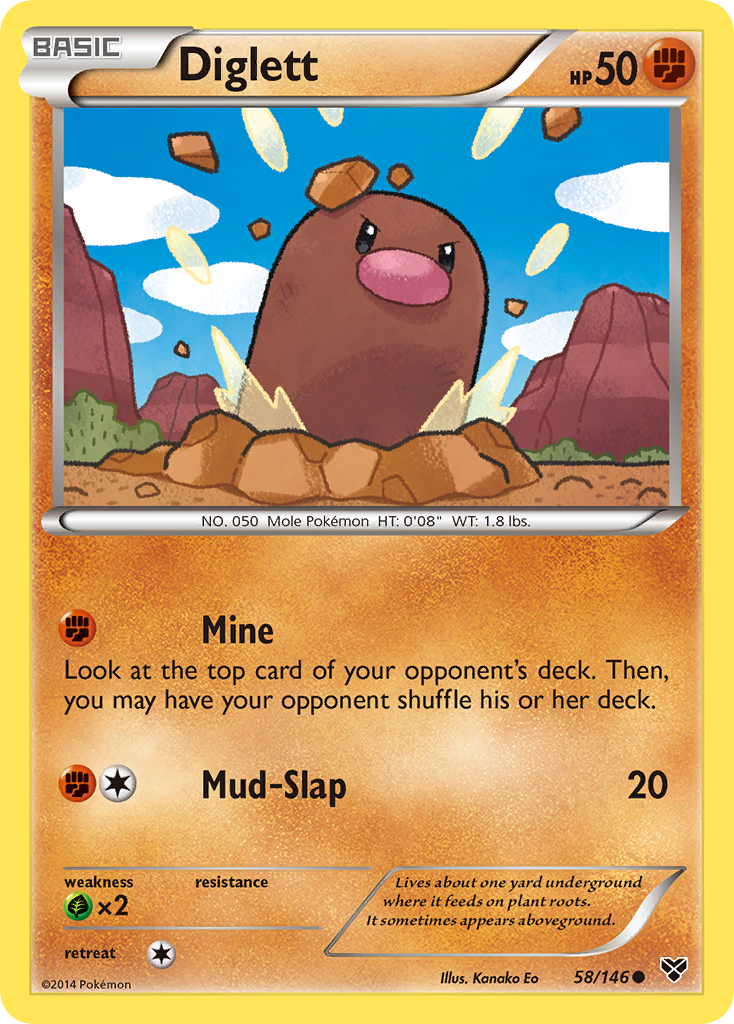 Diglett (58/146) [XY: Base Set] - Comfy Hobbies