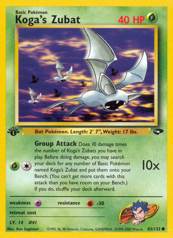 Koga's Zubat (83/132) [Gym Challenge 1st Edition] - Comfy Hobbies