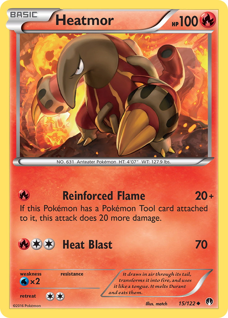 Heatmor (15/122) [XY: BREAKpoint] - Comfy Hobbies