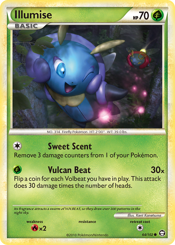 Illumise (64/102) [HeartGold & SoulSilver: Triumphant] - Comfy Hobbies