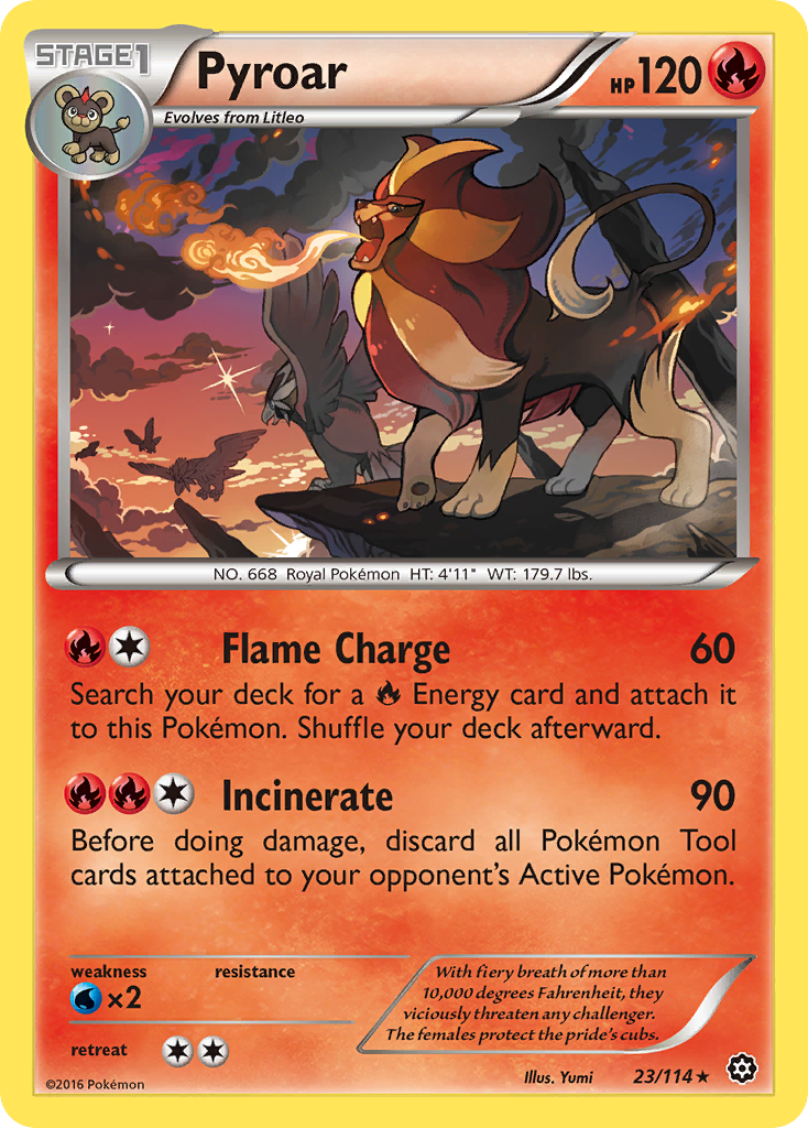 Pyroar (23/114) [XY: Steam Siege] - Comfy Hobbies