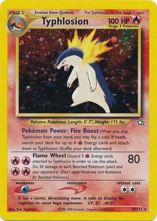 Typhlosion (18/111) [Neo Genesis Unlimited] - Comfy Hobbies