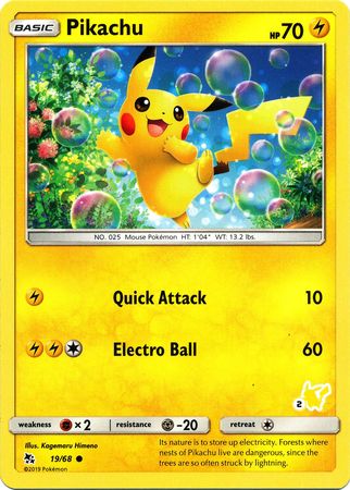 Pikachu (19/68) (Pikachu Stamp #2) [Battle Academy 2020] - Comfy Hobbies