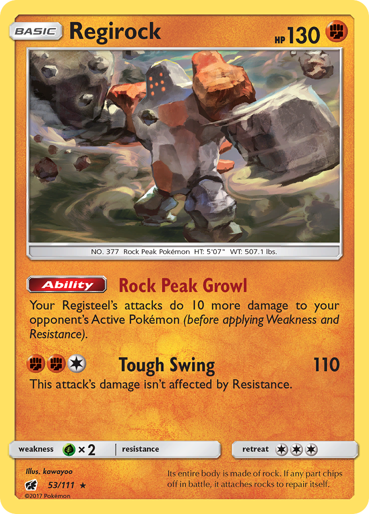 Regirock (53/111) [Sun & Moon: Crimson Invasion] - Comfy Hobbies