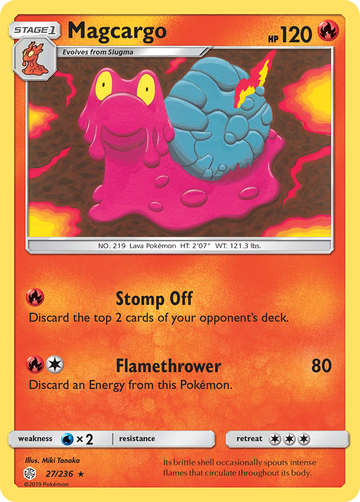 Magcargo (27/236) [Sun & Moon: Cosmic Eclipse] - Comfy Hobbies