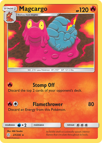 Magcargo (27/236) [Sun & Moon: Cosmic Eclipse] - Comfy Hobbies