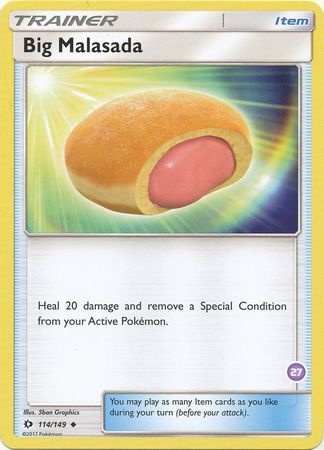 Big Malasada (114/149) (Deck Exclusive #27) [Sun & Moon: Trainer Kit - Alolan Sandslash] - Comfy Hobbies