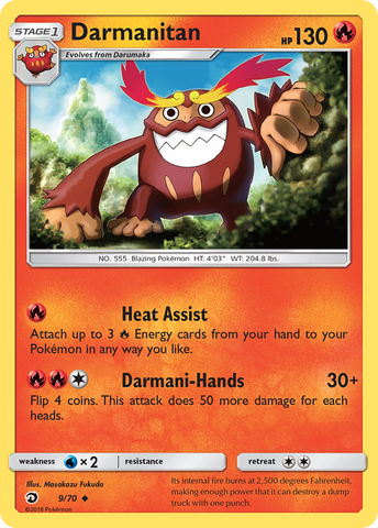 Darmanitan (9/70) [Sun & Moon: Dragon Majesty] - Comfy Hobbies