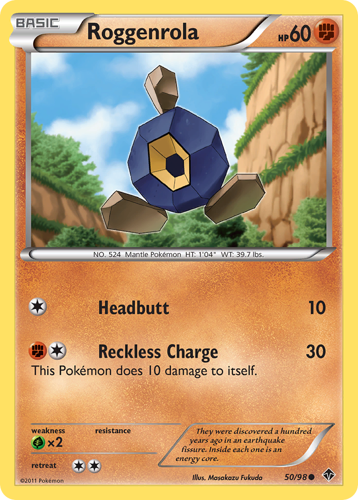 Roggenrola (50/98) [Black & White: Emerging Powers] - Comfy Hobbies