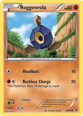 Roggenrola (50/98) [Black & White: Emerging Powers] - Comfy Hobbies